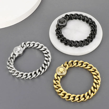 Wholesale Casual Simple Style Geometric Titanium Steel Plating Bracelets Necklace