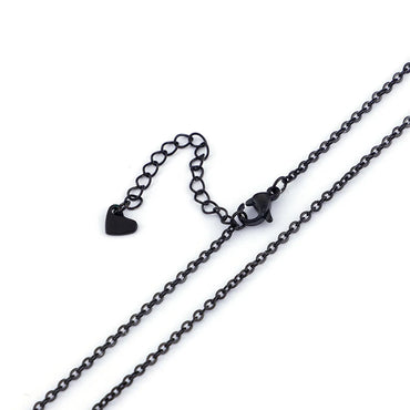 Wholesale Casual Simple Style Solid Color Titanium Steel Plating Necklace