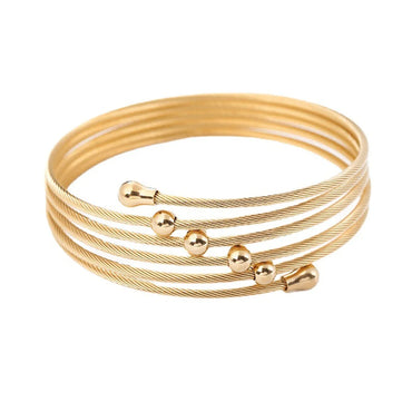 Wholesale Casual Solid Color Titanium Steel Bangle