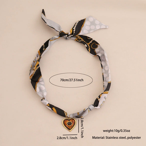 Wholesale Casual Style Electroplated Heart Shape Titanium Steel Pendant Necklace For Women
