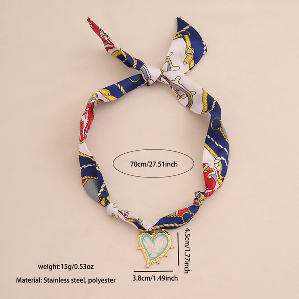 Wholesale Casual Style Electroplated Heart Shape Titanium Steel Pendant Necklace For Women