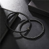 Wholesale Casual Unisex Handmade Black Frosted Copper Beads Cross Elastic Bracelet Accessories