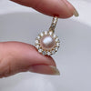 Wholesale Cat Claw Zircon Pendant Freshwater Pearl Sweater Chain For College Students Copper Alloy And Pearl Material