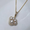 Wholesale Cat Claw Zircon Pendant Freshwater Pearl Sweater Chain For College Students Copper Alloy And Pearl Material