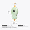 Wholesale Ceramic And Stainless Steel Fish Shape Polka Dot Handmade Jewelry Accessories With Electroplating