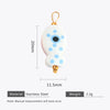Wholesale Ceramic And Stainless Steel Fish Shape Polka Dot Handmade Jewelry Accessories With Electroplating