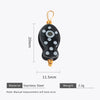 Wholesale Ceramic And Stainless Steel Fish Shape Polka Dot Handmade Jewelry Accessories With Electroplating