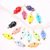 Wholesale Ceramic And Stainless Steel Fish Shape Polka Dot Handmade Jewelry Accessories With Electroplating