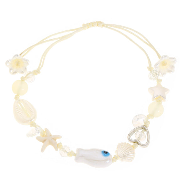 Wholesale Ceramic Beaded Bracelet With Animal Zodiac Pattern Electroplated Style Jewelry