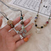 Wholesale Ceramic Beaded Geometric Clavicle Necklace For Women With Electroplating