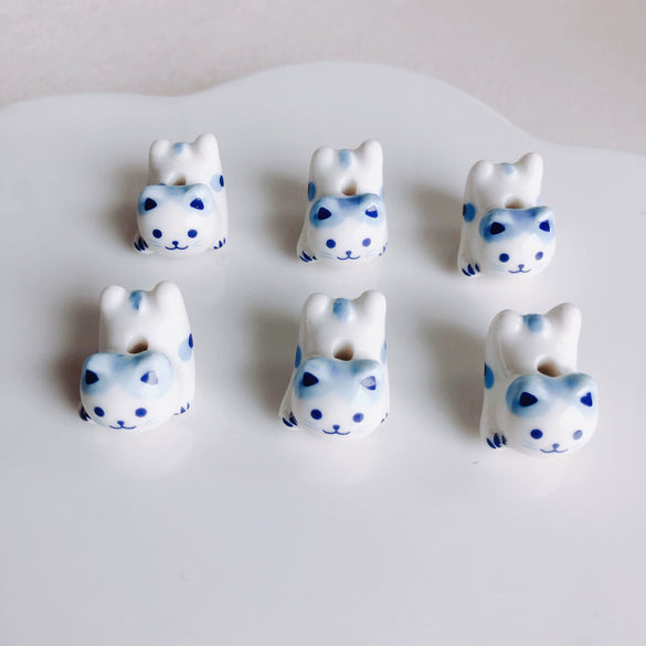Wholesale Ceramic Cat Beaded Wind Chime Bracelet Jewelry Accessories Lovely Style Environmental Protection Process