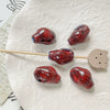 Wholesale Ceramic Conch Pattern Loose Beads For Handmade Jewelry Retro Style With High Temperature Flower Glaze And Paint Treatment