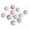 Wholesale Ceramic Handdrawn Flower Loose Beads For Beaded Bracelet Jewelry Accessories Environmental Protection