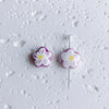 Wholesale Ceramic Handdrawn Flower Loose Beads For Beaded Bracelet Jewelry Accessories Environmental Protection