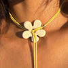 Wholesale Ceramic Pearl Star Pendant Necklace With Electroplating For Women Minimalist Style Water Wave Chain