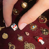 Wholesale Ceramic Pendant Necklace With Cherry Bird Redcrowned Crane Pattern Gold Electroplated For Women