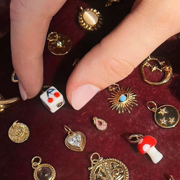 Wholesale Ceramic Pendant Necklace With Cherry Bird Redcrowned Crane Pattern Gold Electroplated For Women