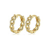 Wholesale Chain Earrings S925 Sterling Silver Circle Geometric Seiko For Women