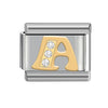 Wholesale Charm Bracelet Stainless Steel Letter Diamond Detachable Splicing