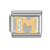 Wholesale Charm Bracelet Stainless Steel Letter Diamond Detachable Splicing
