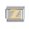 Wholesale Charm Bracelet Stainless Steel Letter Diamond Detachable Splicing