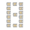 Wholesale Charm Bracelet Stainless Steel Letter Diamond Detachable Splicing