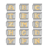 Wholesale Charm Bracelet Stainless Steel Letter Diamond Detachable Splicing