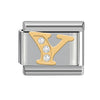 Wholesale Charm Bracelet Stainless Steel Letter Diamond Detachable Splicing