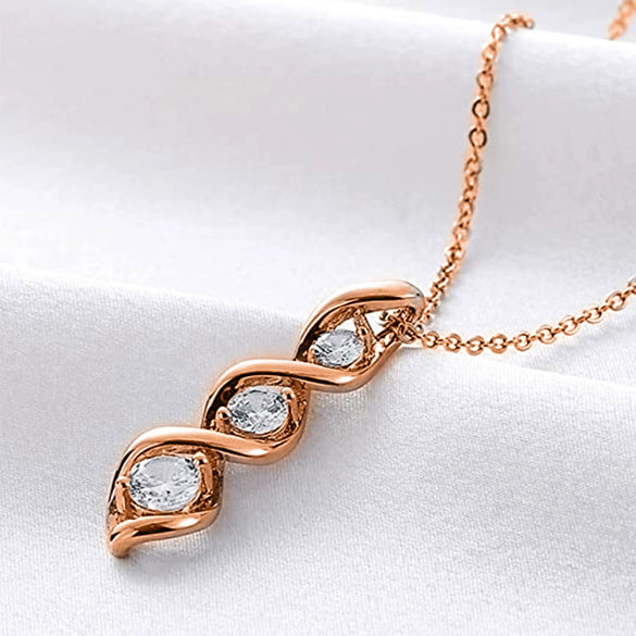 Wholesale Chemical Molecular Necklace Copper Geometric Pattern Electroplated Ochain Women's Fashion Accessories