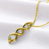 Wholesale Chemical Molecular Necklace Copper Geometric Pattern Electroplated Ochain Women's Fashion Accessories