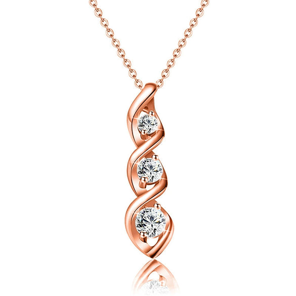Wholesale Chemical Molecular Necklace Copper Geometric Pattern Electroplated Ochain Women's Fashion Accessories