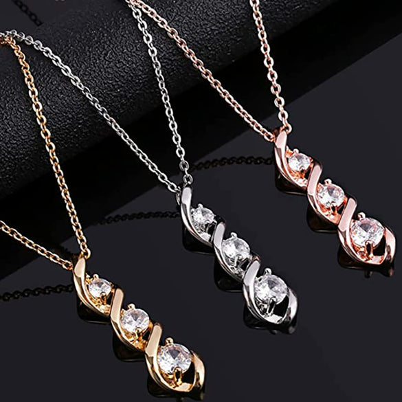 Wholesale Chemical Molecular Necklace Copper Geometric Pattern Electroplating Fashion Accessories For Women