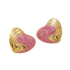 Wholesale Chic Style Stainless Steel Heartshaped Dripping Oil Earrings For Women