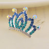 Wholesale Children's Alloy Crown Hair Comb Hair Accessories With Electroplating Process