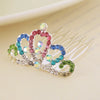 Wholesale Children's Alloy Crown Hair Comb Hair Accessories With Electroplating Process
