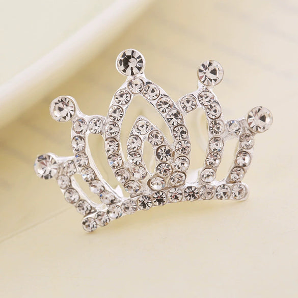 Wholesale Children's Alloy Crown Hair Comb Hair Accessories With Electroplating Process