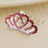 Wholesale Children's Alloy Crown Hair Comb Hair Accessories With Electroplating Process