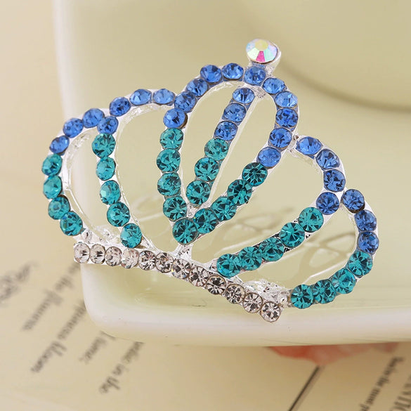 Wholesale Children's Alloy Crown Hair Comb Hair Accessories With Electroplating Process