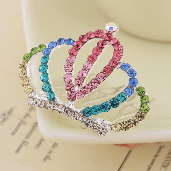 Wholesale Children's Alloy Crown Hair Comb Hair Accessories With Electroplating Process