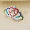 Wholesale Children's Alloy Crown Hair Comb Hair Accessories With Electroplating Process