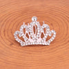 Wholesale Children's Alloy Silver Plated Rhinestone Crown Comb For Girls