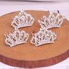 Wholesale Children's Alloy Silver Plated Rhinestone Crown Comb For Girls