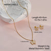 Wholesale Children's And Women's Stainless Steel Titanium Steel Jewelry Set With Heart Drop Bell Patterns Electroplated