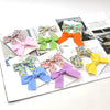 Wholesale Children's Bow Hairpin Floral Cloth Handmade Hair Accessories Duckbill Clip