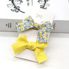 Wholesale Children's Bow Hairpin Floral Cloth Handmade Hair Accessories Duckbill Clip