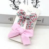Wholesale Children's Bow Hairpin Floral Cloth Handmade Hair Accessories Duckbill Clip