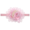 Wholesale Children's Cloth Hair Band With Pearl Flower Pattern Handmade