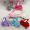 Wholesale Children's Cloth Handmade Rabbit Hair Clip Hair Accessories
