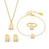 Wholesale Children's Jewelry Set Stainless Steel With Electroplating Cute Design
