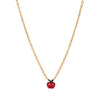 Wholesale Children's Jewelry Set With Ferris Wheel And Red Apple Pendant Made Of Titanium Steel And Stainless Steel Electroplated